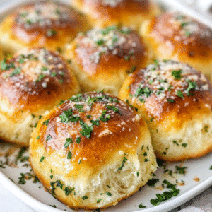 Wolkenartige Keto-Knoblauchbrötchen