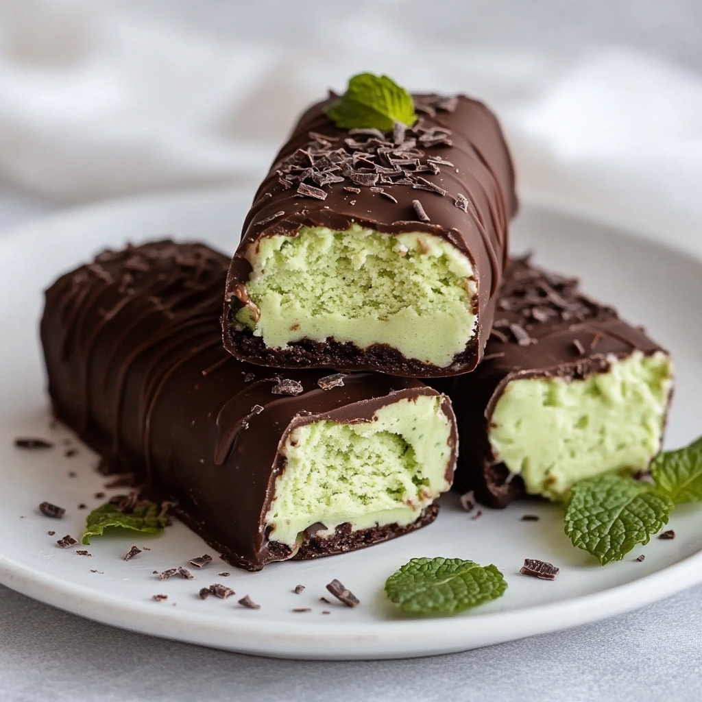 Avocado-Minz-Schokoladen-Eisriegel sind perfekt für den Sommer!