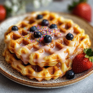 Fluffige Donut-Chaffles