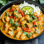 Keto Erdnussbutter-Hühnchen-Curry-Fusion