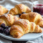 Keto Frühstücks-Croissants mit Mandelmehl