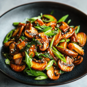 Keto Gochujang-Pilze