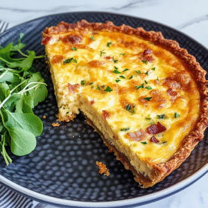 Keto-Quiche Lorraine mit Gruyère