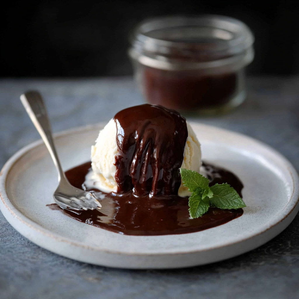 Low Carb heiße Fudge-Sauce: Ein himmlisches Dessert!