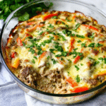 Philly Cheesesteak Keto Auflauf