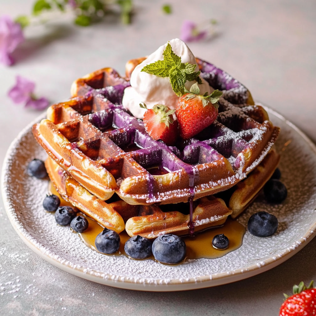 Ube-Waffeln: Entdecken Sie das Rezept für köstliche Snacks!