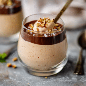 Veganer Erdnussbutter-Mousse