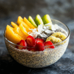Chia-Pudding mit Vanille und Kokosmilch