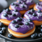 Glutenfreie vegane Blaubeer-Donuts