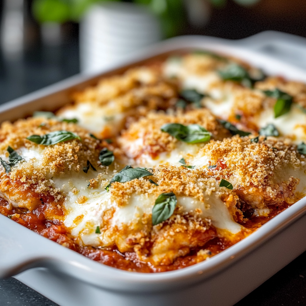 ketodiat 4 Hähnchen-Parmesan-Auflauf: Leckeres Rezept für die Familie!