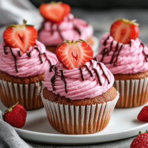 Keto Erdbeer-Muffins