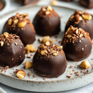Keto Erdnussbutter Schokoladen Fettbomben