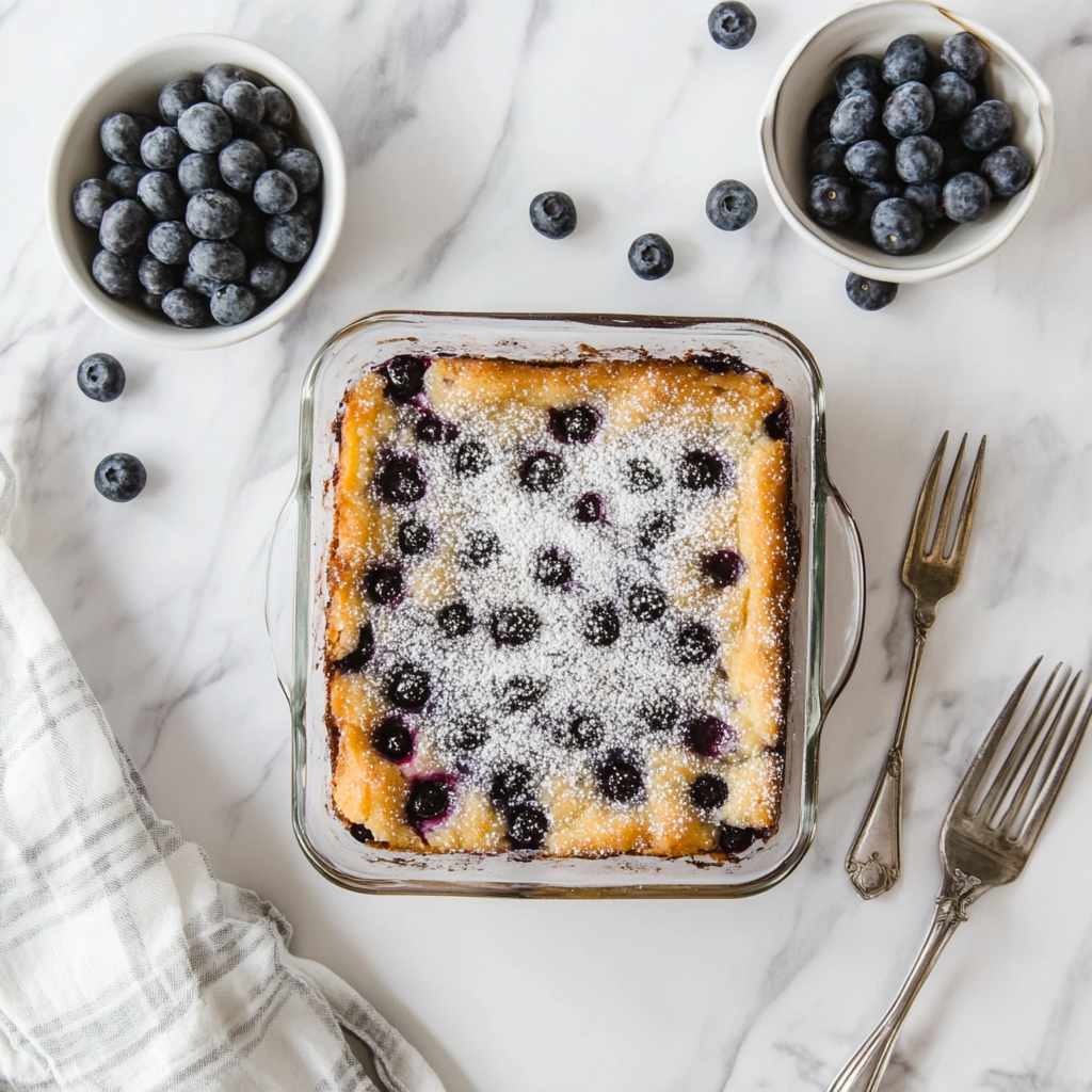 Keto Heidelbeer-Dump-Cake
