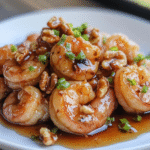 Keto Honig-Walnuss-Garnelen