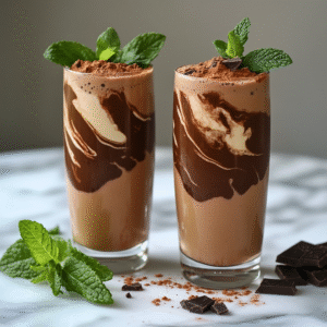 Keto-Kollagen-Schokoladen-Schicht-Smoothie