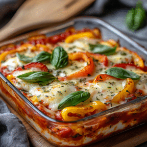 Keto Pizza Auflauf