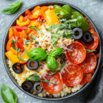 Keto Pizza Schüssel