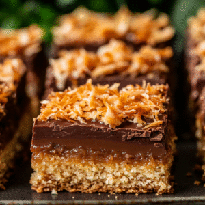 Keto Samoas Keksriegel