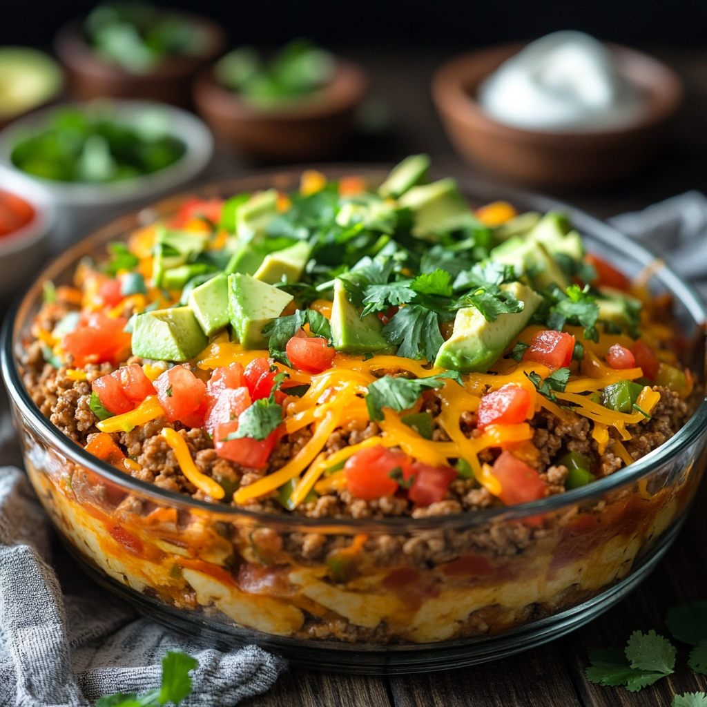 ketodiat 6 Keto Taco Auflauf – Entdecken Sie das perfekte Low-Carb-Rezept!