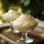 Kokosnuss-Hüttenkäse-Pudding