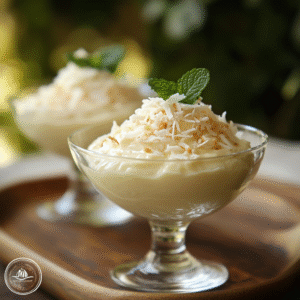 Kokosnuss-Hüttenkäse-Pudding