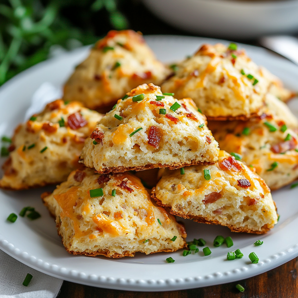 Low Carb Cheddar Bacon Zwiebel Scones – Unwiderstehlich lecker!