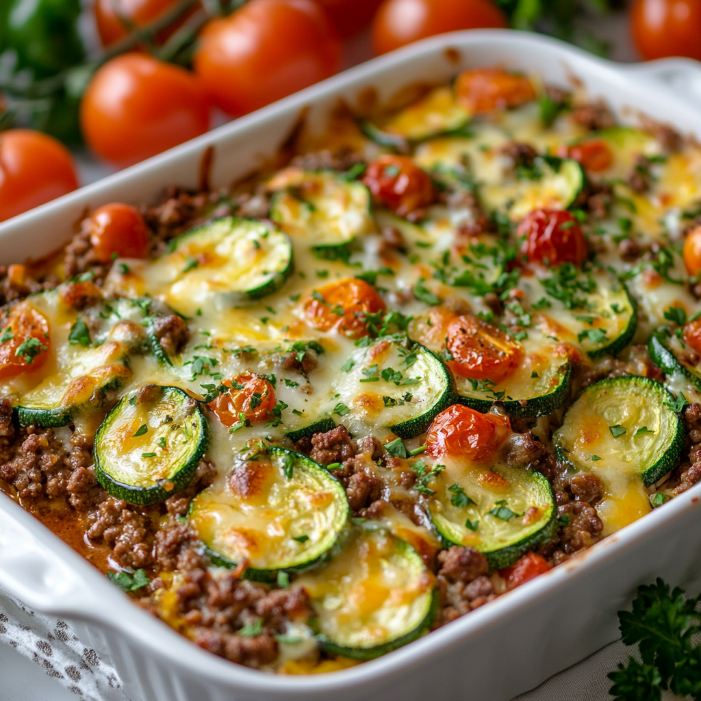 Zucchini-Hackfleisch-Auflauf: Ein Low-Carb Genuss!