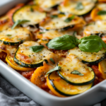 Zucchini-Käse-Pizza-Auflauf
