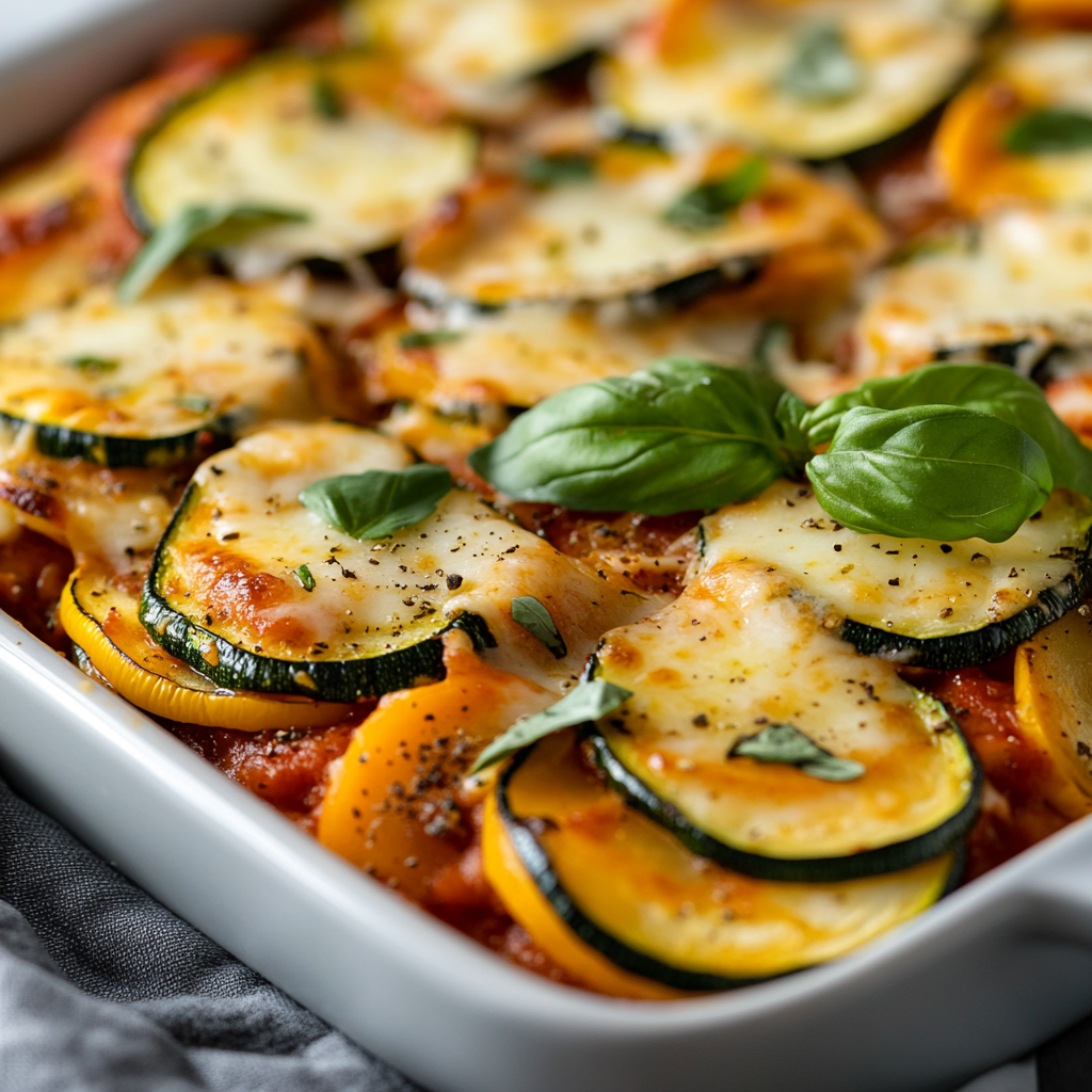 Zucchini-Käse-Pizza-Auflauf: Ein einfaches Familienrezept!
