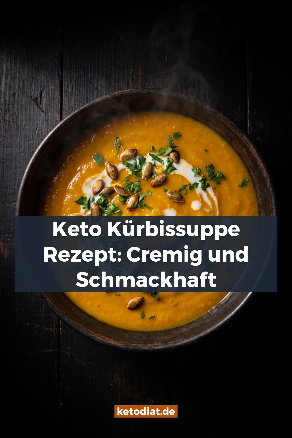Keto Kürbissuppe Rezept: Cremig und Schmackhaft - Pinterest pin