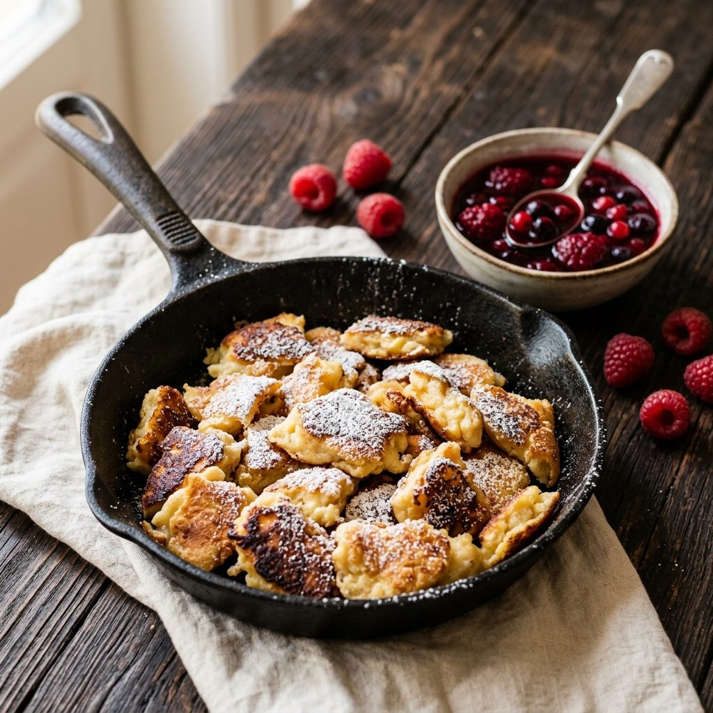 Low Carb Kaiserschmarrn ohne Mehl – fluffig mit Quark